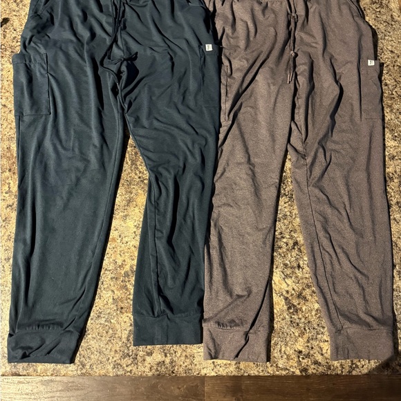 frank. By Frank & Oak Women's Blue and Brown Jogger Lounge Pants - Picture 14 of 14